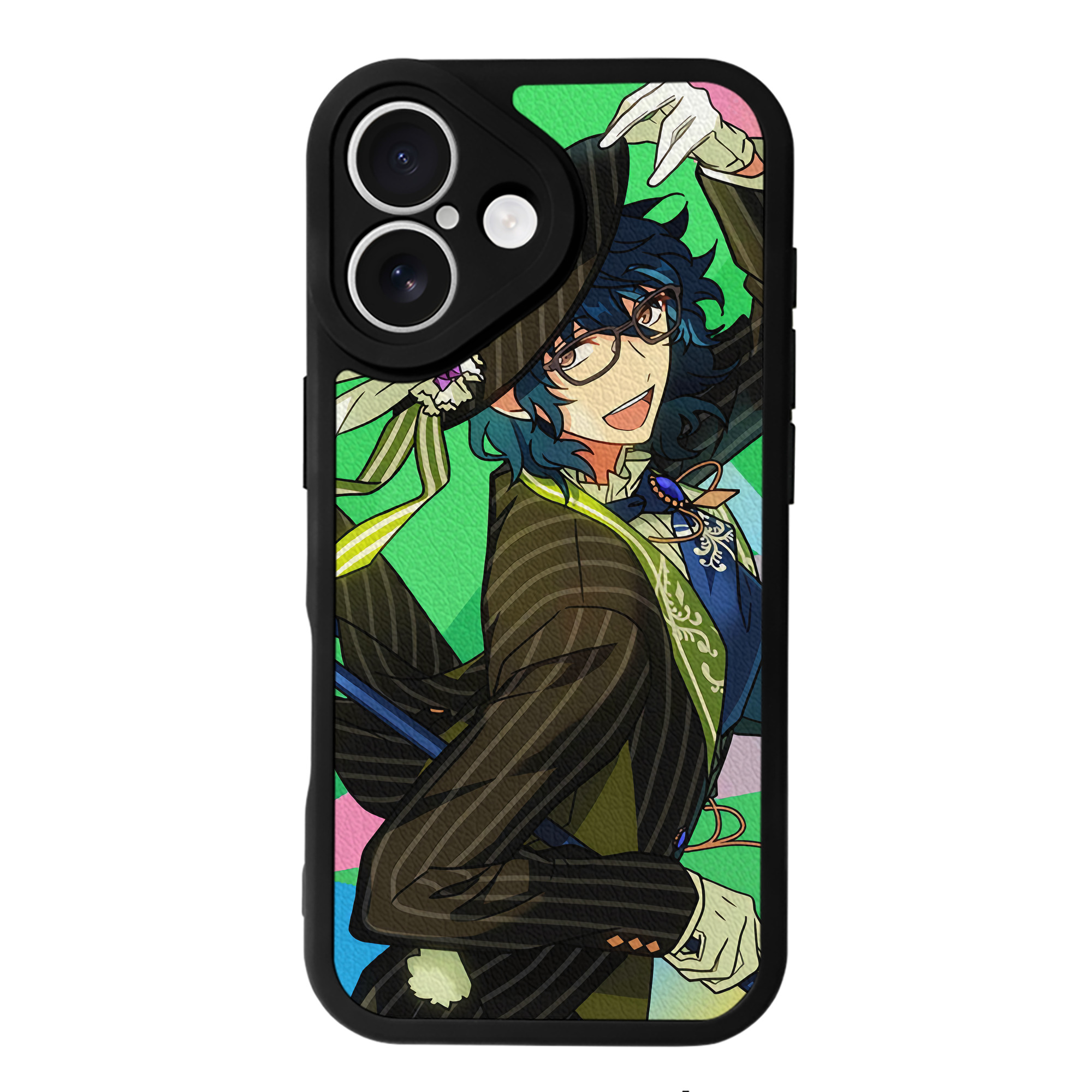 （画像用） あんさんぶるスターズ! Ensemble Stars 【iPhone 16シリーズ対応】シリコンスマホケース（レザー調） 材質：シリコン